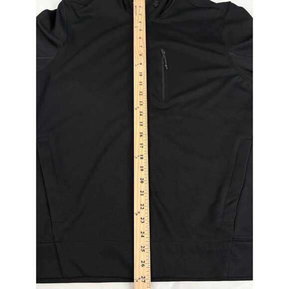 Mack Weldon Atlas Full Zip Hoodie Men’s M Black Stretch Wicking Workleisure - Picture 9 of 13